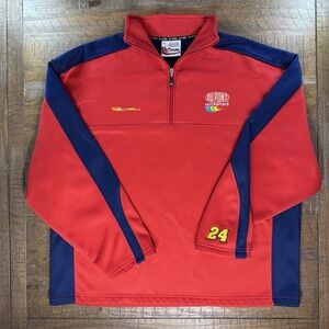 Jeff Gordon DuPont 1/4 Zip Pullover Size XL Nascar Chase Authentics 24